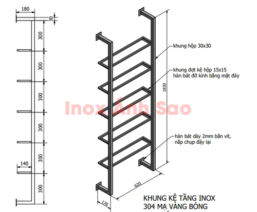 khung-ke-5-tang-inox-vang-bong-304