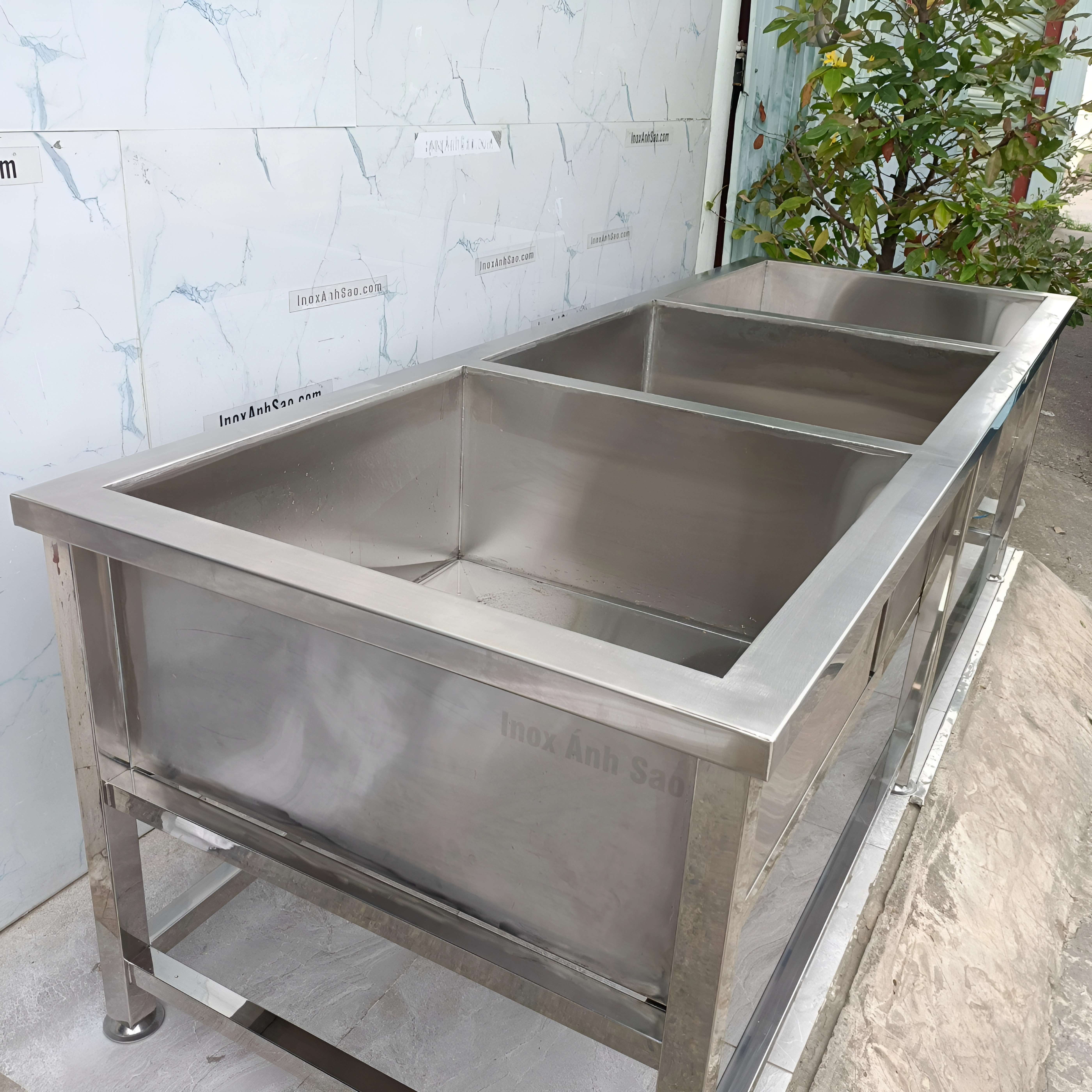 BỒN RỬA INOX 3 HỘC B20 | ESW | Công Ty TNHH INOX Ánh Sao
