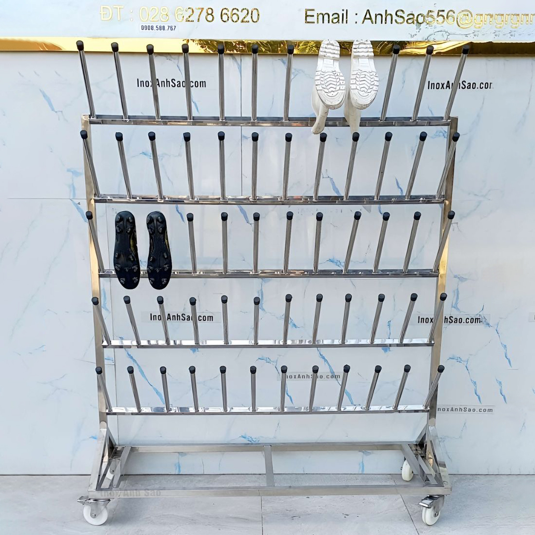 KỆ TREO ỦNG 30 ĐÔI INOX 304 U13 | Yet | Công Ty TNHH INOX Ánh Sao